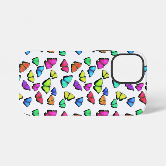 Rainbow Butterfly iPhone Hülle (Rückseite (Horizontal))