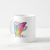 Rainbow Butterfly Kaffeetasse (Vorderseite Links)