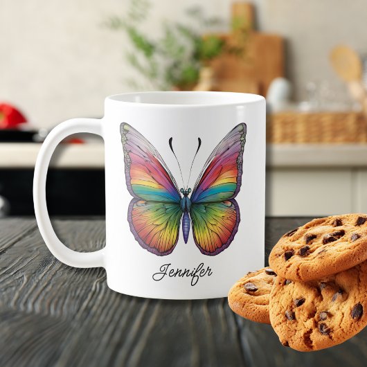 Rainbow Butterfly Kaffeetasse