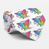 Rainbow Butterfly Krawatte (Gerollt)