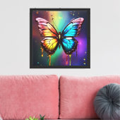 Rainbow Butterfly Leinwand Mauer (Insitu (Wohnzimmer))