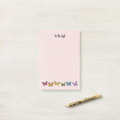 Rainbow Butterfly Muster Große Post-It-Notes Post-it Klebezettel (Auf Schreibtisch)