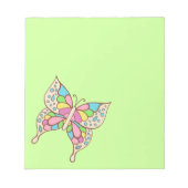 Rainbow Butterfly Notepad Notizblock (Vorderseite)