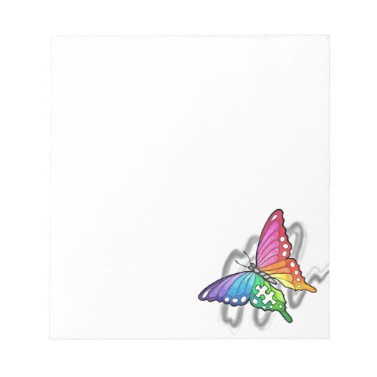 Rainbow Butterfly Notizblock (Vorderseite)