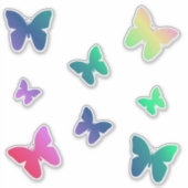 Rainbow Butterfly Pack | Niedliche Schmetterlinge Aufkleber (Vorderseite)