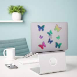 Rainbow Butterfly Pack | Niedliche Schmetterlinge Aufkleber