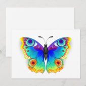 Rainbow Butterfly Peacock Eye Ankündigung (Vorne/Hinten)
