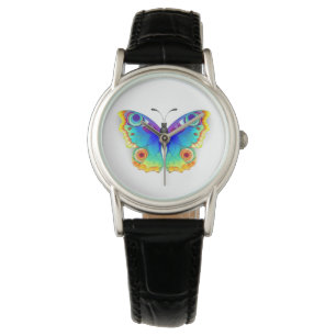 Rainbow Butterfly Peacock Eye Armbanduhr