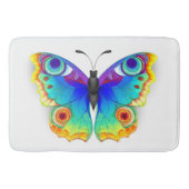 Rainbow Butterfly Peacock Eye Badematte (Vorderseite)