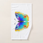 Rainbow Butterfly Peacock Eye Badhandtuch Set (Handtuch)