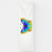 Rainbow Butterfly Peacock Eye Banner (Vertikal)
