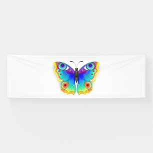 Rainbow Butterfly Peacock Eye Banner