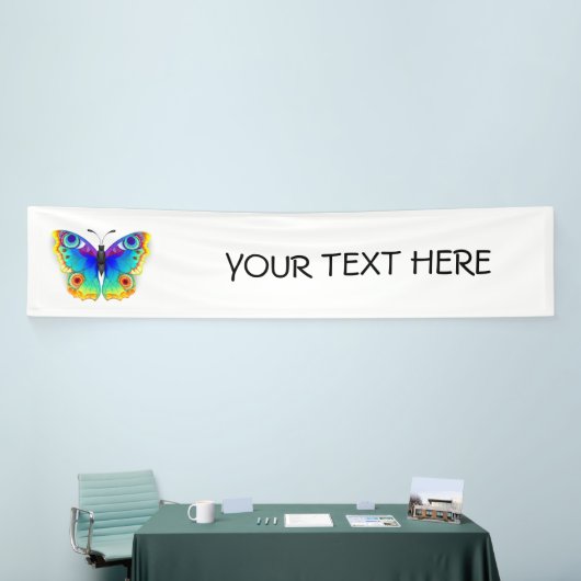 Rainbow Butterfly Peacock Eye Banner (Messeveranstaltung)