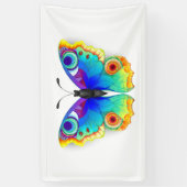 Rainbow Butterfly Peacock Eye Banner (Vertikal)