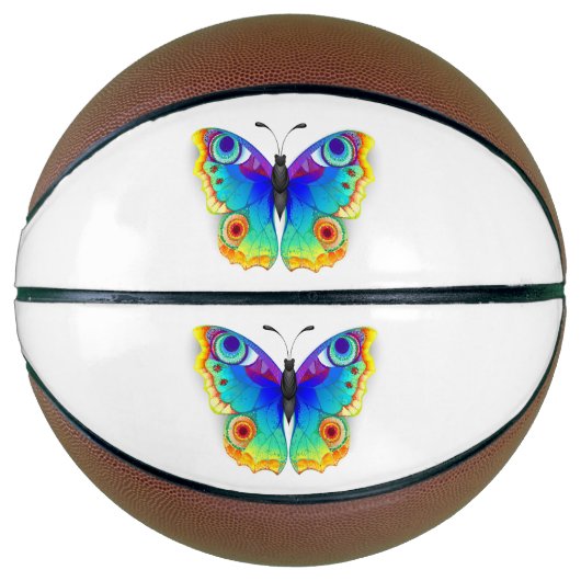 Rainbow Butterfly Peacock Eye Basketball (Vorderseite)