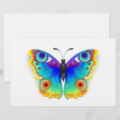 Rainbow Butterfly Peacock Eye Briefpapier (Vorne/Hinten)