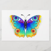 Rainbow Butterfly Peacock Eye Briefpapier (Vorderseite)