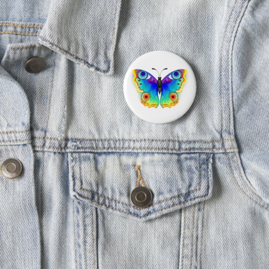 Rainbow Butterfly Peacock Eye Button (Beispiel)