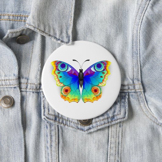 Rainbow Butterfly Peacock Eye Button (Beispiel)