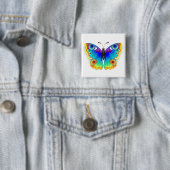 Rainbow Butterfly Peacock Eye Button (Beispiel)
