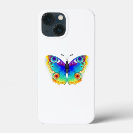 Rainbow Butterfly Peacock Eye Case-Mate iPhone Hülle (Rückseite)