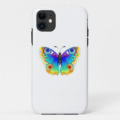 Rainbow Butterfly Peacock Eye Case-Mate iPhone Hülle (Rückseite)