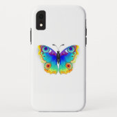 Rainbow Butterfly Peacock Eye Case-Mate iPhone Hülle (Rückseite)