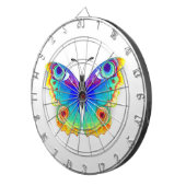 Rainbow Butterfly Peacock Eye Dartscheibe (Vorderseite rechts)