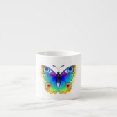 Rainbow Butterfly Peacock Eye Espressotasse (Vorderseite)