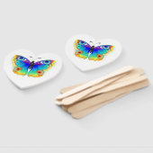 Rainbow Butterfly Peacock Eye Fächer (Non-assembled)