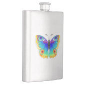 Rainbow Butterfly Peacock Eye Flachmann (Rechts)