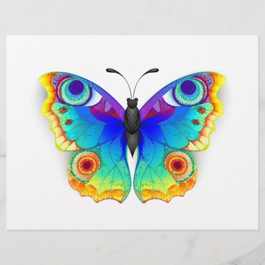 Rainbow Butterfly Peacock Eye Flyer (Vorne)