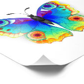 Rainbow Butterfly Peacock Eye Fotodruck (Ecke)
