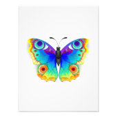 Rainbow Butterfly Peacock Eye Fotodruck (Vorne)