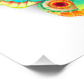 Rainbow Butterfly Peacock Eye Fotodruck (Ecke)
