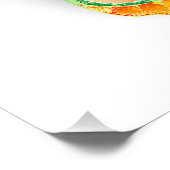 Rainbow Butterfly Peacock Eye Fotodruck (Ecke)