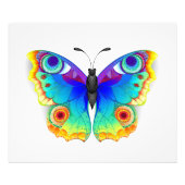 Rainbow Butterfly Peacock Eye Fotodruck (Vorne)