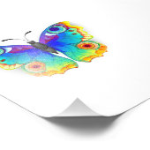 Rainbow Butterfly Peacock Eye Fotodruck (Ecke)