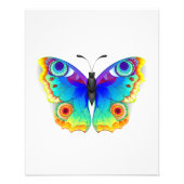 Rainbow Butterfly Peacock Eye Fotodruck (Vorne)