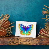 Rainbow Butterfly Peacock Eye Fotoplatte (Seite)