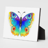Rainbow Butterfly Peacock Eye Fotoplatte (Seite)