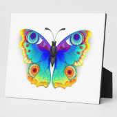 Rainbow Butterfly Peacock Eye Fotoplatte (Seite)