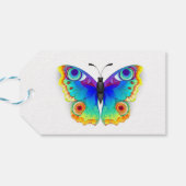 Rainbow Butterfly Peacock Eye Geschenkanhänger (Rückseite Horizontal)