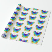 Rainbow Butterfly Peacock Eye Geschenkpapier (Ungerollt)