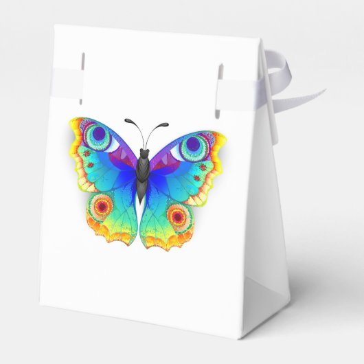 Rainbow Butterfly Peacock Eye Geschenkschachtel (Rückseite)