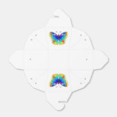 Rainbow Butterfly Peacock Eye Geschenkschachtel (Ungefaltet)