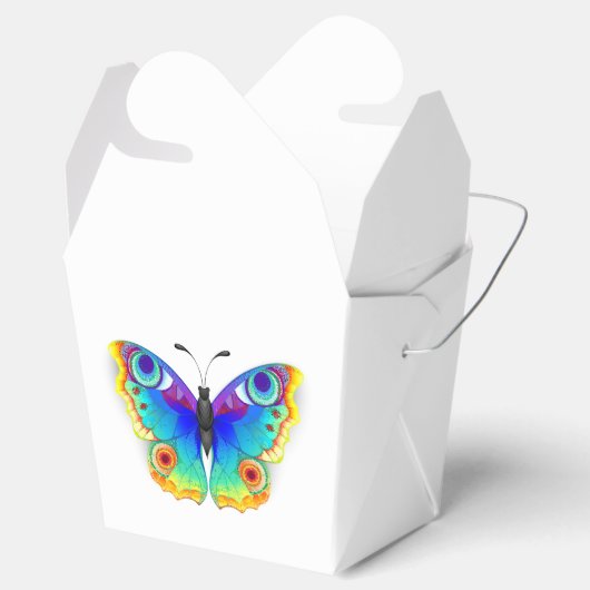 Rainbow Butterfly Peacock Eye Geschenkschachtel (Geöffnet)