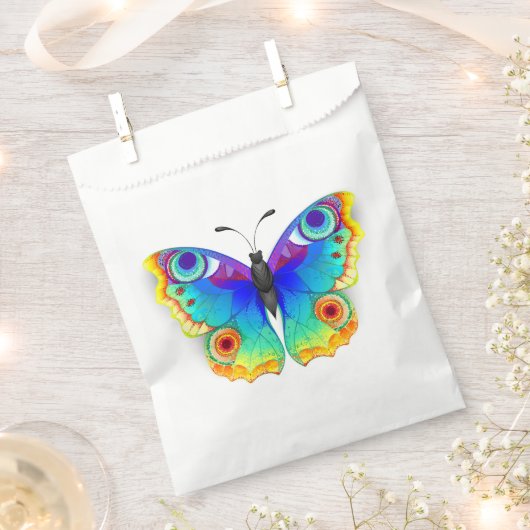 Rainbow Butterfly Peacock Eye Geschenktütchen (Ausgeschnitten)