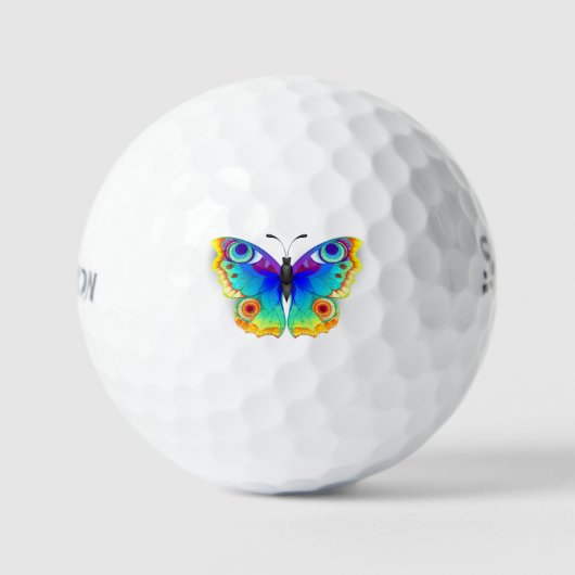 Rainbow Butterfly Peacock Eye Golfball