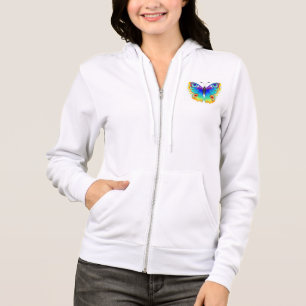 Rainbow Butterfly Peacock Eye Hoodie